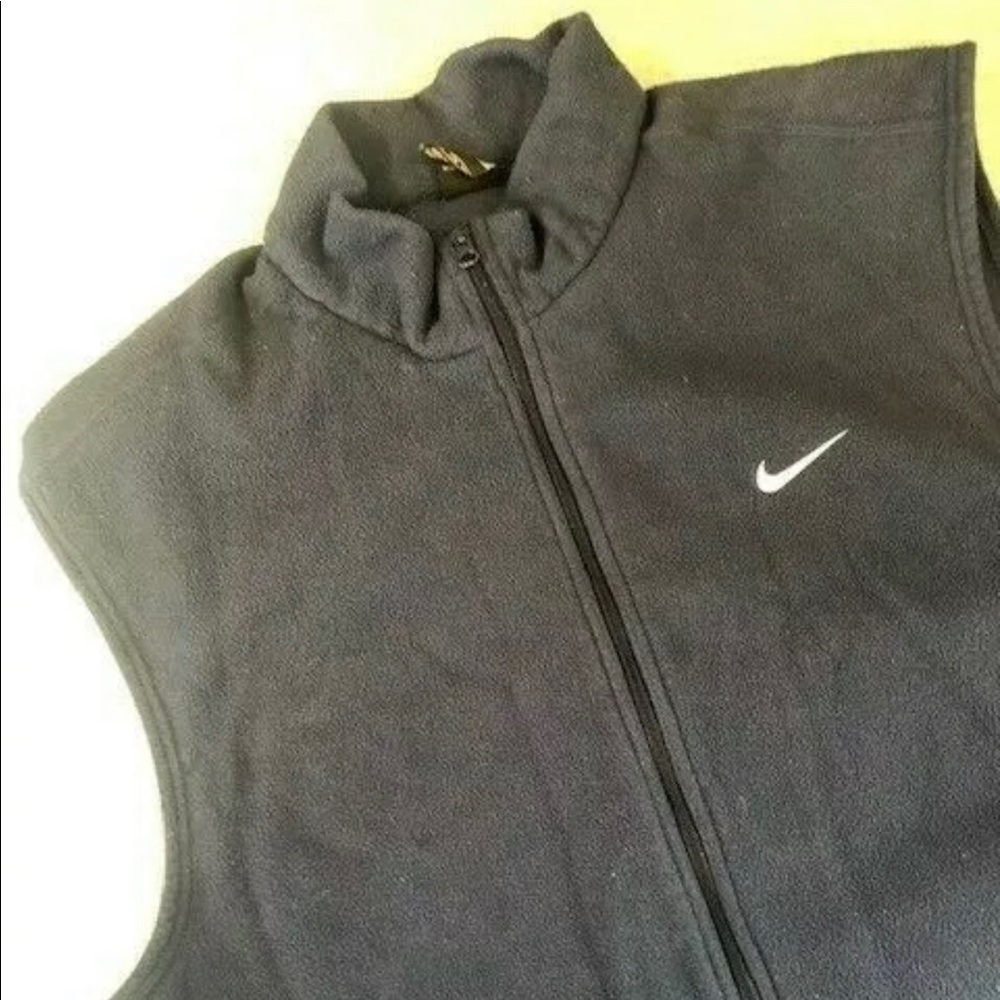 Nike Golf Navy Blue fleece full zip sweater vest